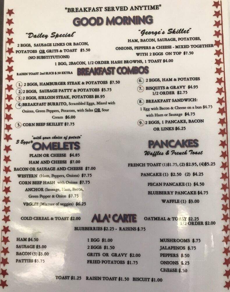 Hilltop Diner - Davenport, IA menu_pic
