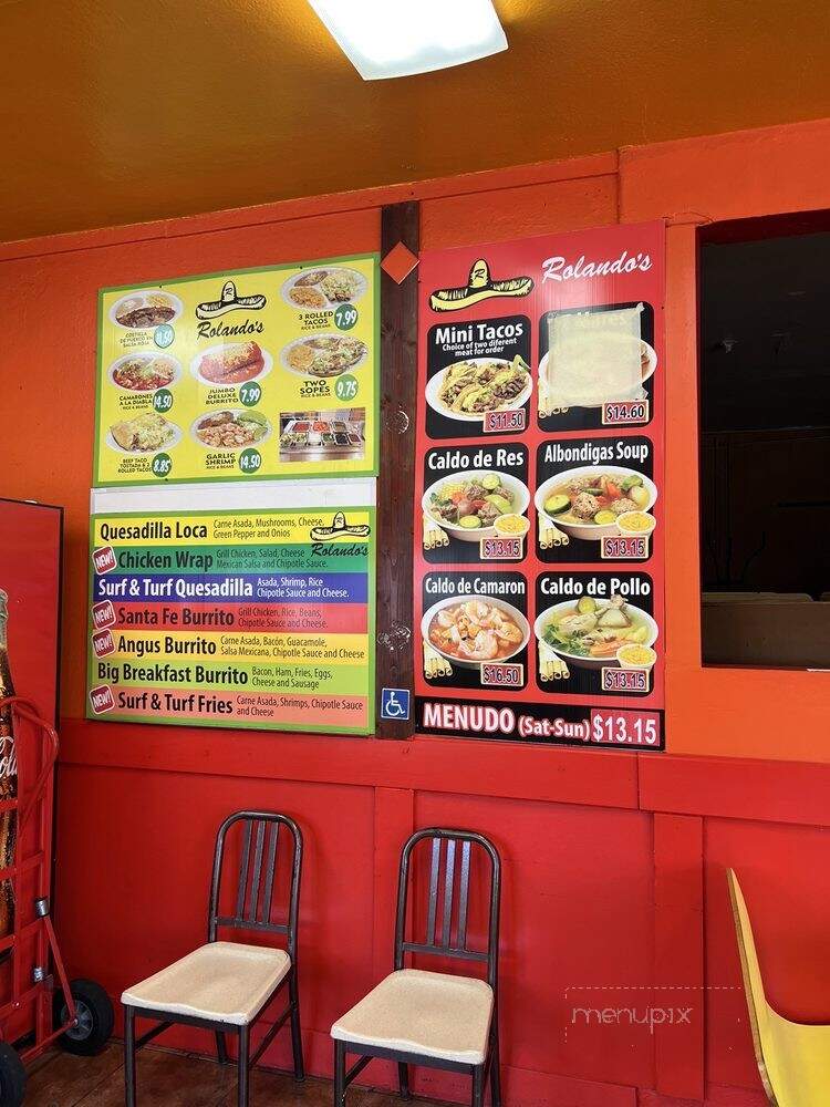 Rolandos Taco Shop - San Diego, CA menu_pic