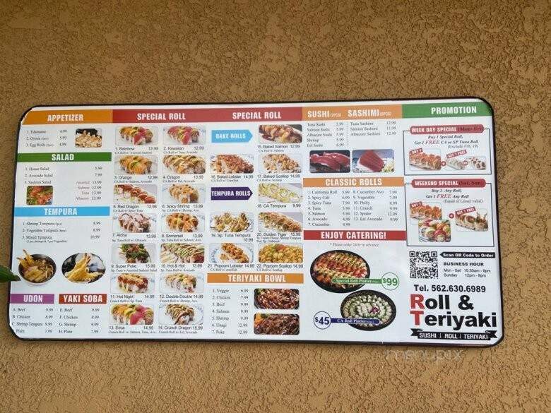 Roll & Teriyaki - Paramount, CA menu_pic