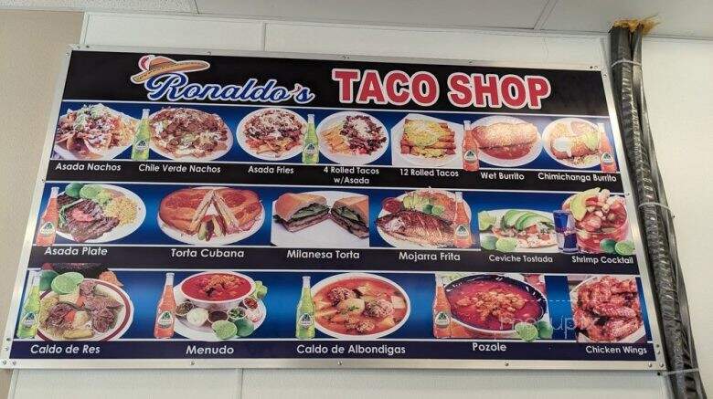 Ronaldo's Taco Shop - Mission Viejo, CA menu_pic