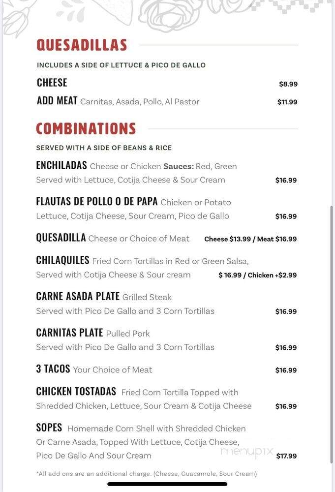 Rosales Mexican Food - Brian Head, UT menu_pic
