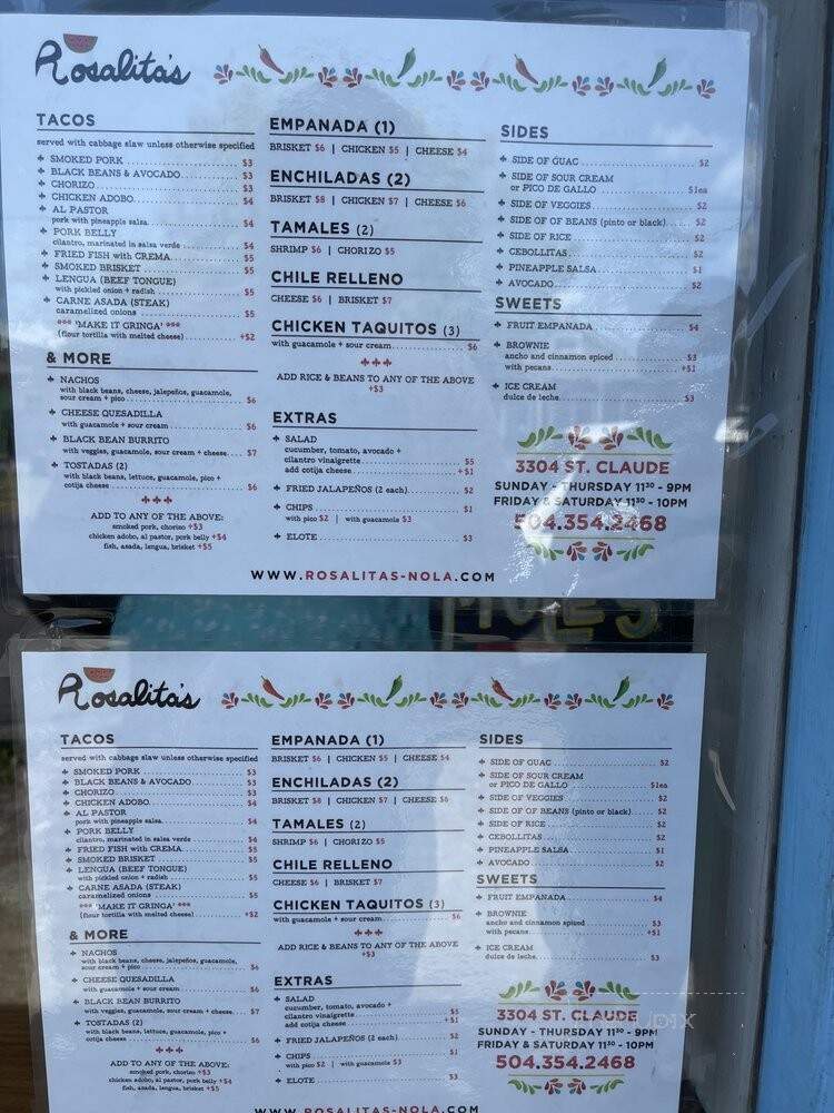 Rosalita's Backyard Tacos - New Orleans, LA