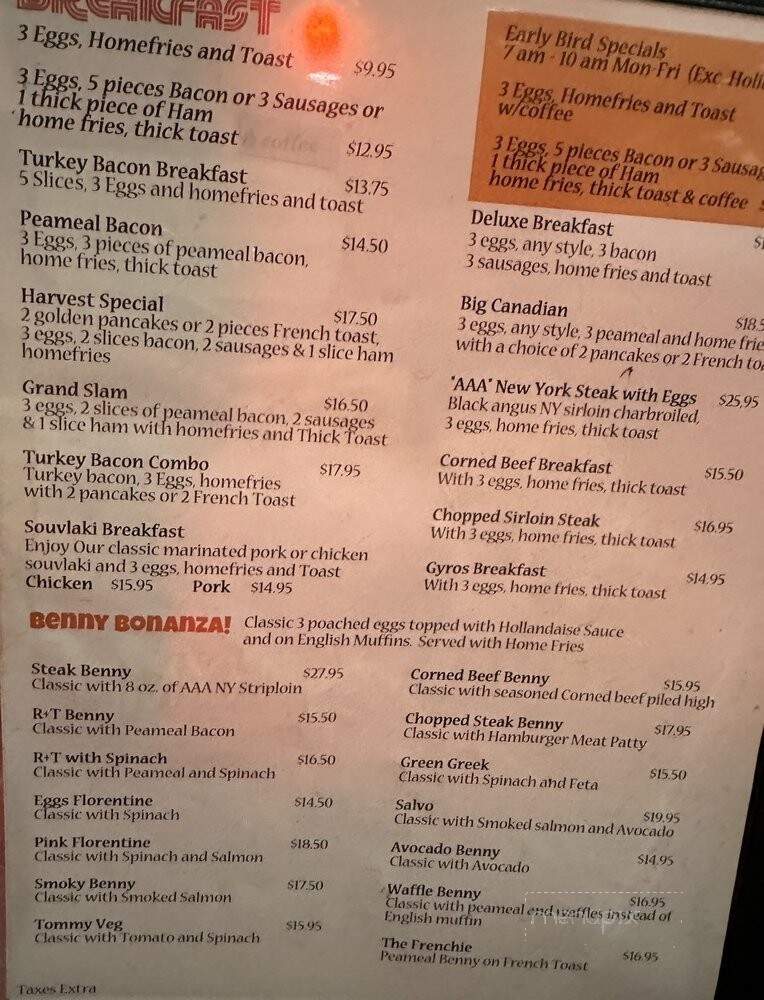 Rosemary & Thyme - Toronto, ON menu_pic