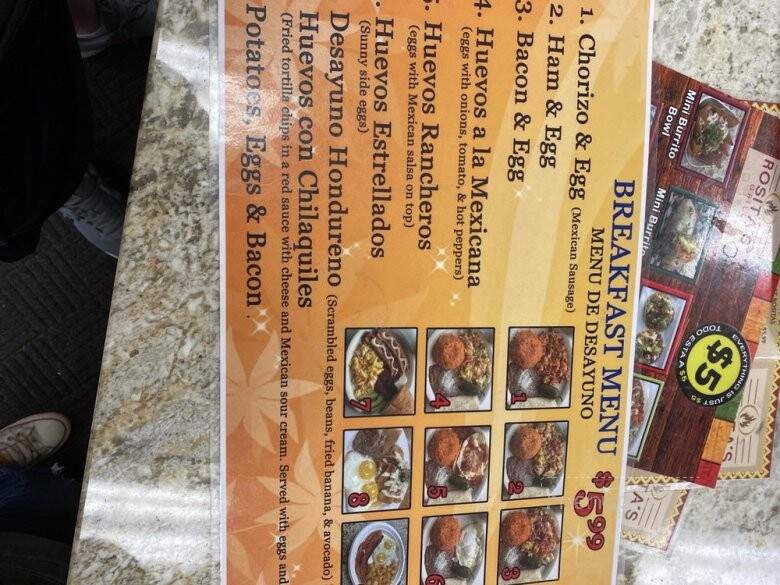 Rosita's - Willmar, MN menu_pic