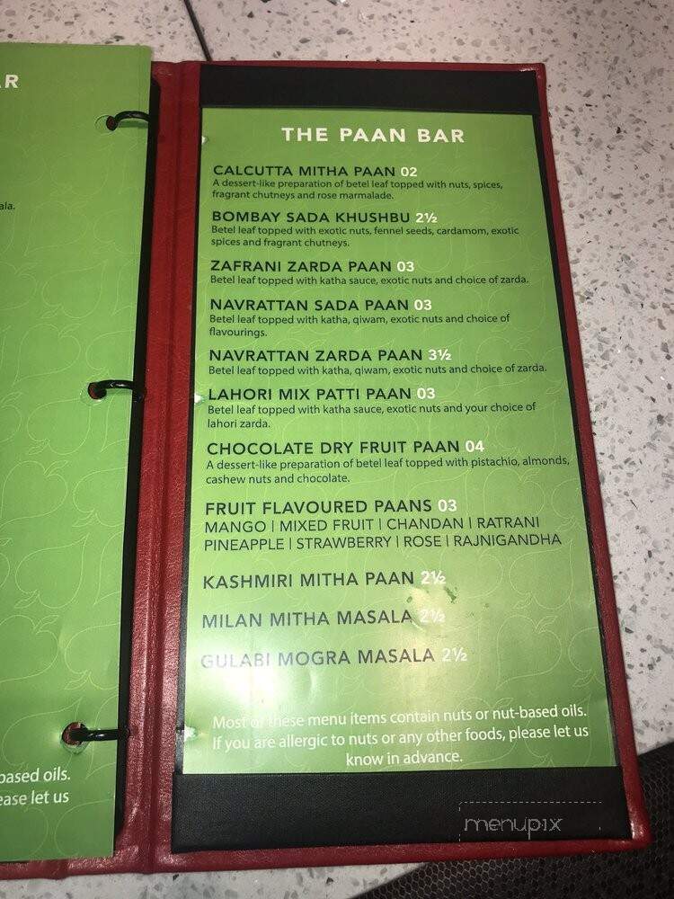 Royal Paan - Pickering, ON menu_pic