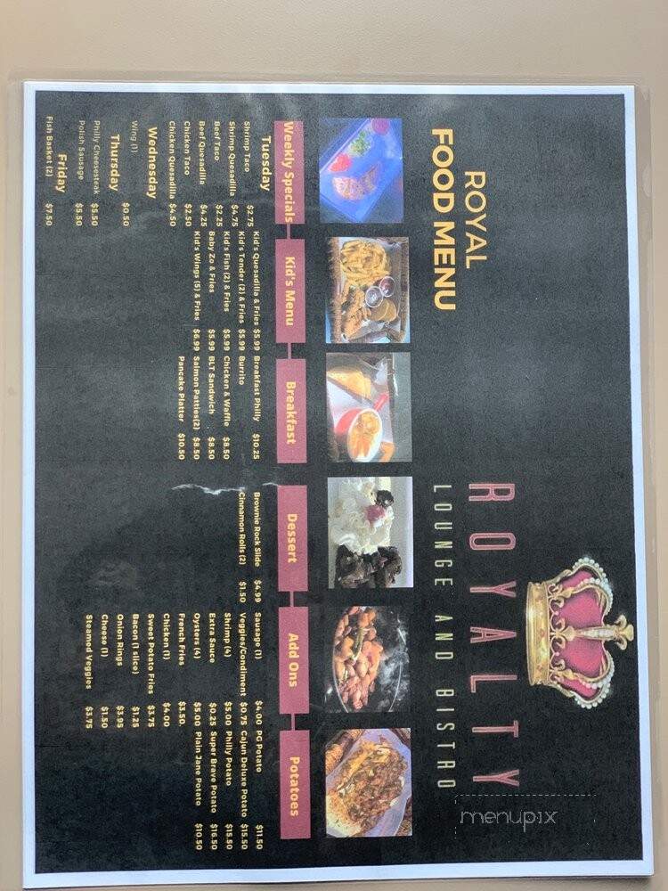 Royalty Lounge and Bistro - Port Gibson, MS menu_pic
