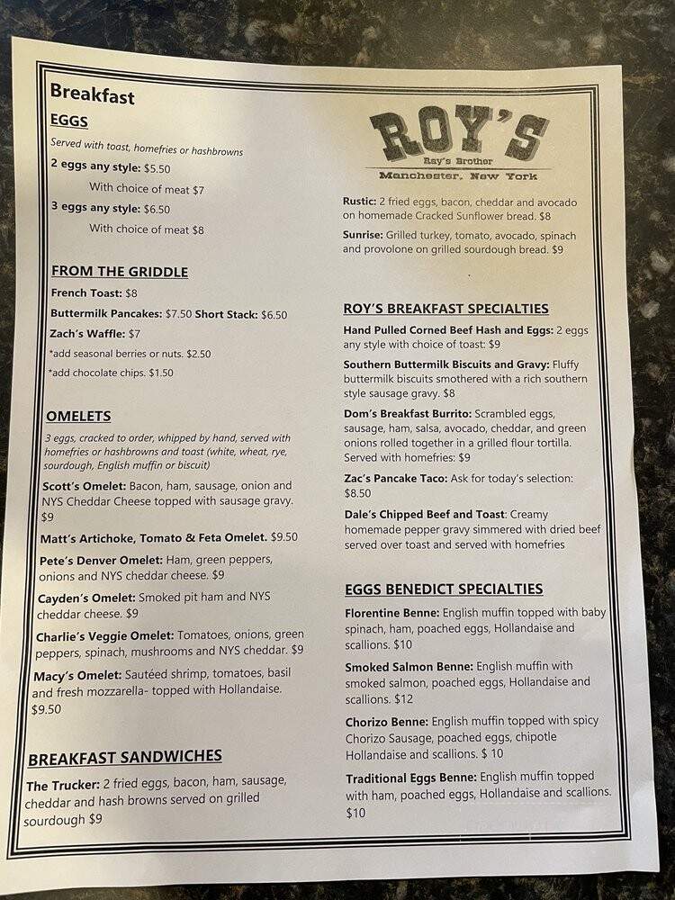 Roys Rays Brother - Manchester, NY