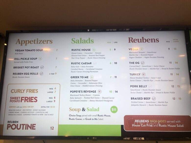 Rustic Reuben - Hamilton, ON menu_pic