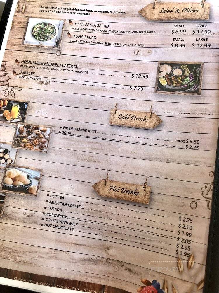 Ruthy's Bakery - Davie, FL menu_pic