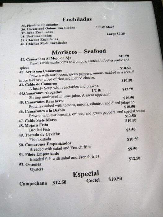 Juan Colorado - Seattle, WA menu_pic