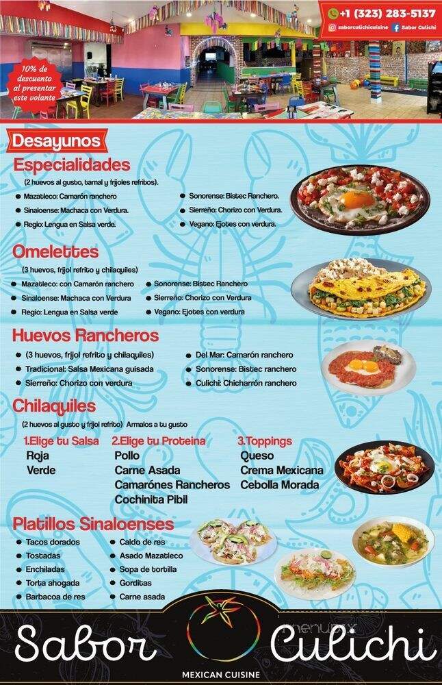 Sabor Culichi - El Monte, CA menu_pic