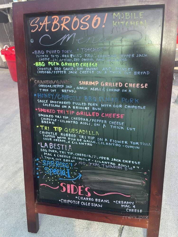 Sabroso Mobile Kitchen - Santa Ana, CA menu_pic