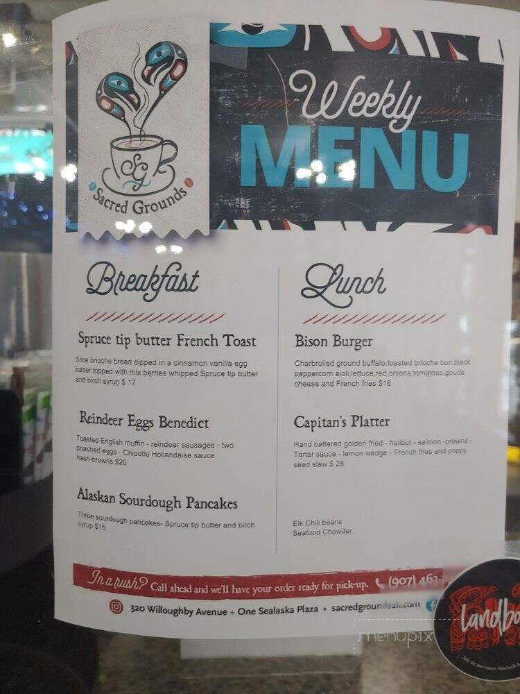 Sacred Grounds - Juneau, AK menu_pic