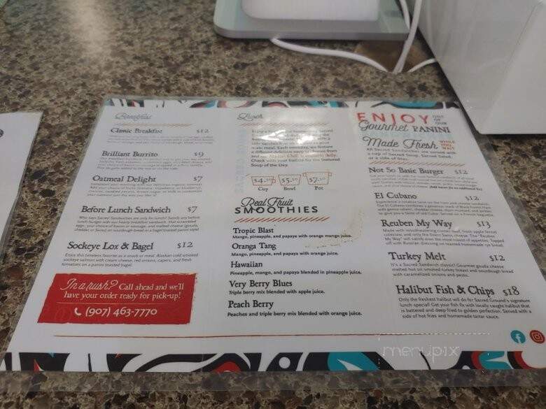 Sacred Grounds - Juneau, AK menu_pic