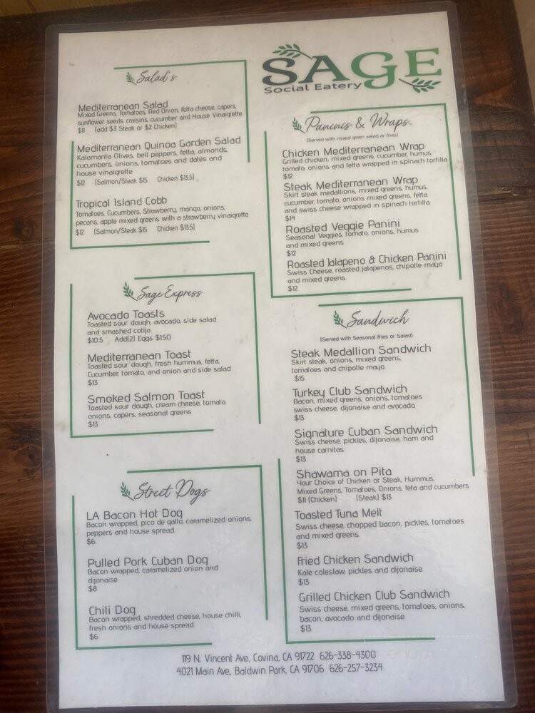 Sage Social Eatery Express - Baldwin Park, CA