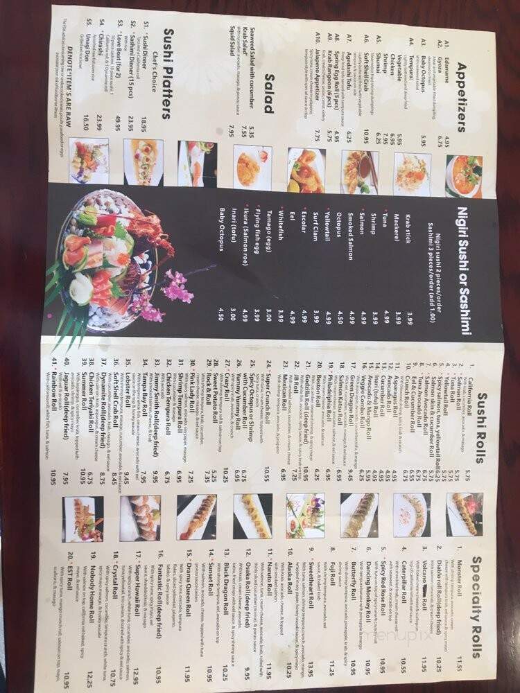 Sakura House Asian Cuisine - Longwood, FL menu_pic