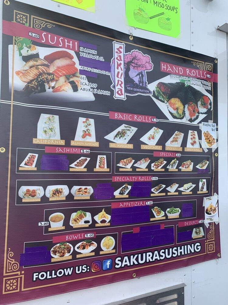 Sakura Sushi New Generation - Whittier, CA menu_pic