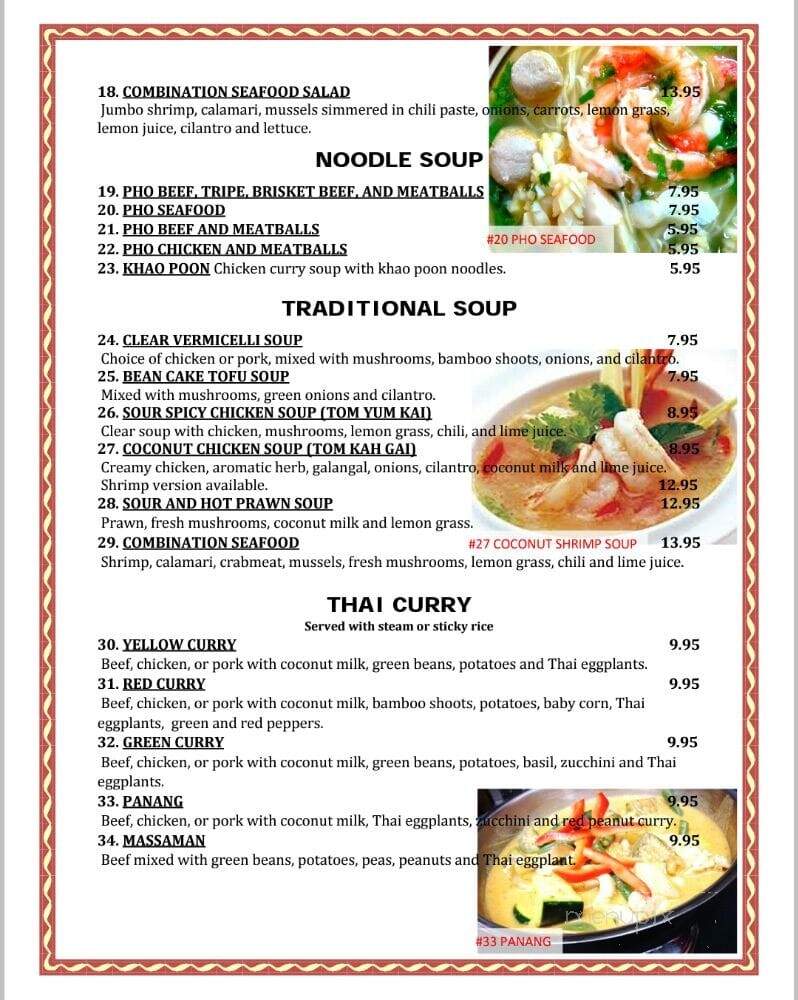 Salathai Food Express - Visalia, CA menu_pic