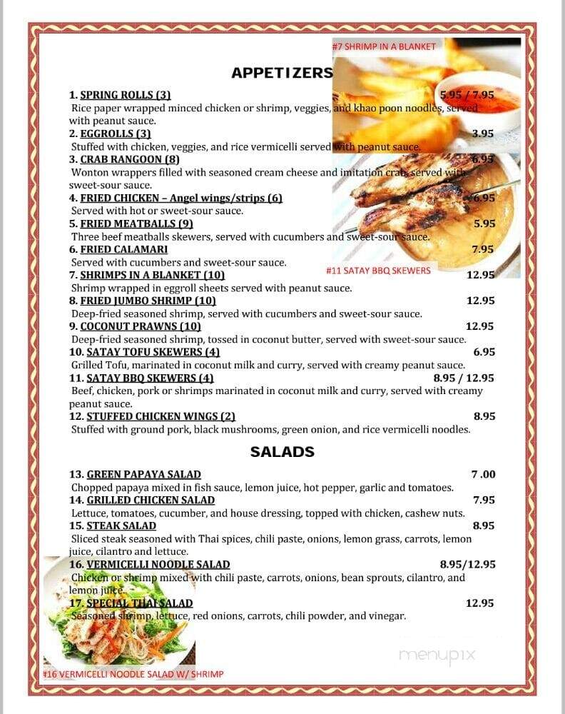 Salathai Food Express - Visalia, CA menu_pic