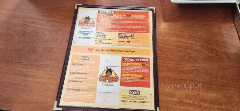 Samosa Mama - Fort Lauderdale, FL menu_pic