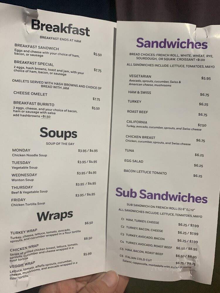 Sandwiches Unlimited - Huntington Beach, CA menu_pic