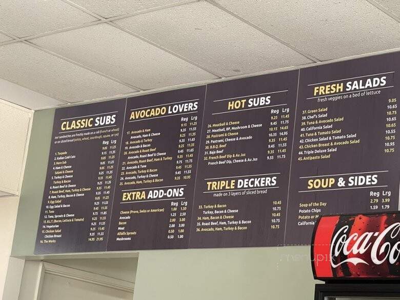 Sandwich Plus - Anaheim, CA menu_pic