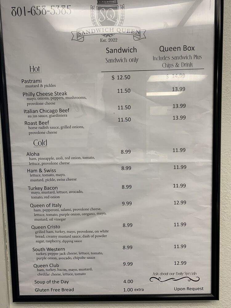 Sandwich Queen - Payson, UT menu_pic