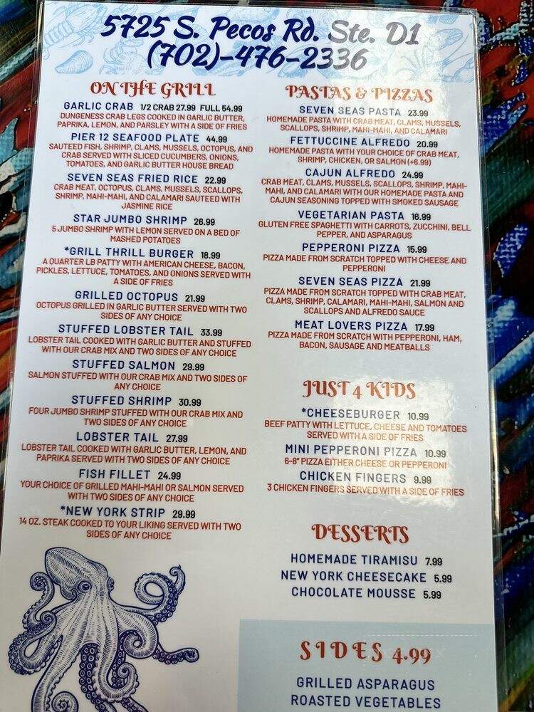 San Francisco Bay Restaurant - Paradise, NV menu_pic