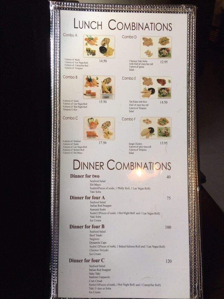Sango - Port Moody, BC menu_pic