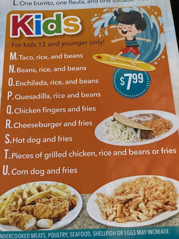 San Marcos Mexican Grill - Panama City Beach, FL menu_pic