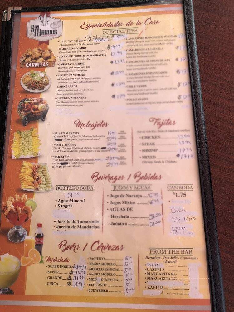 Taqueria San Marcos - Hayward, CA menu_pic