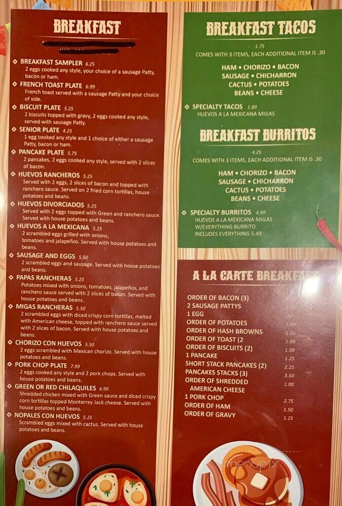 San Miguel Mexican Restaurant - Sewell, NJ menu_pic