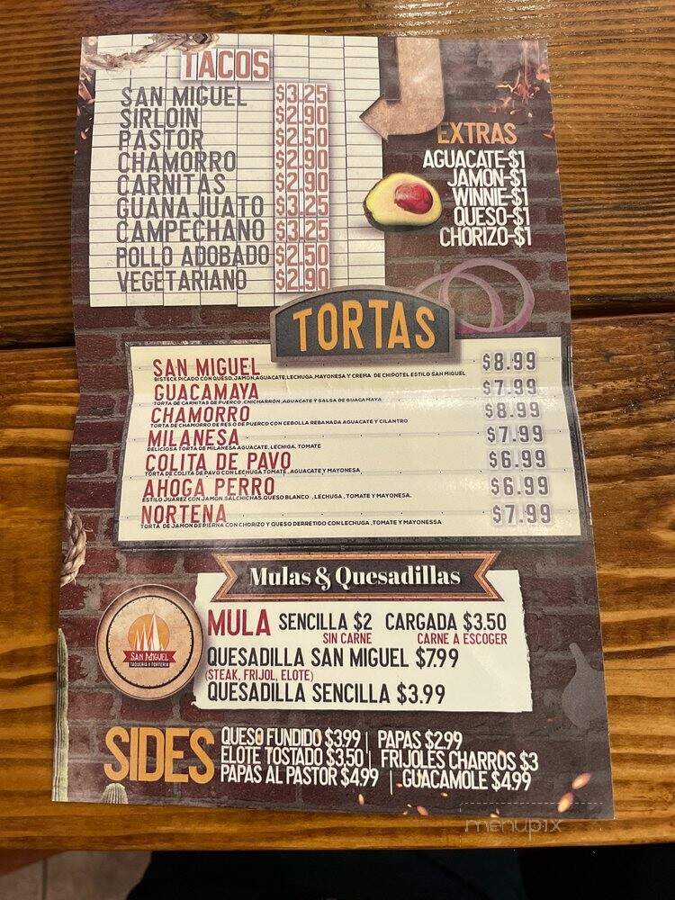 San Miguel Taqueria Y Torteria - El Paso, TX
