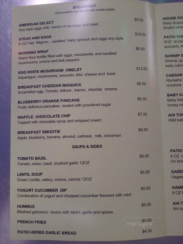 Santa Monica Cafe - Los Angeles, CA menu_pic