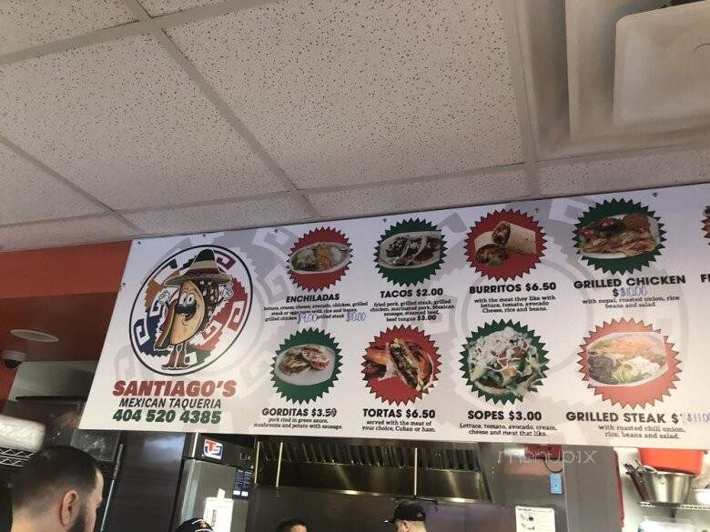 Santiago's Mexican Taqueria - Austell, GA menu_pic