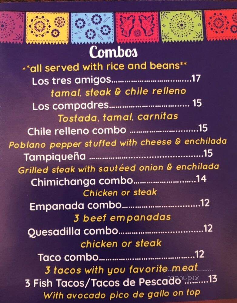 Sareli Mexican Restaurant - Manahawkin, NJ menu_pic