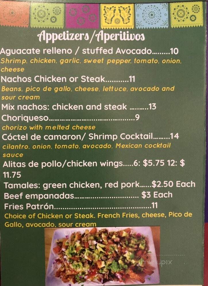 Sareli Mexican Restaurant - Manahawkin, NJ menu_pic