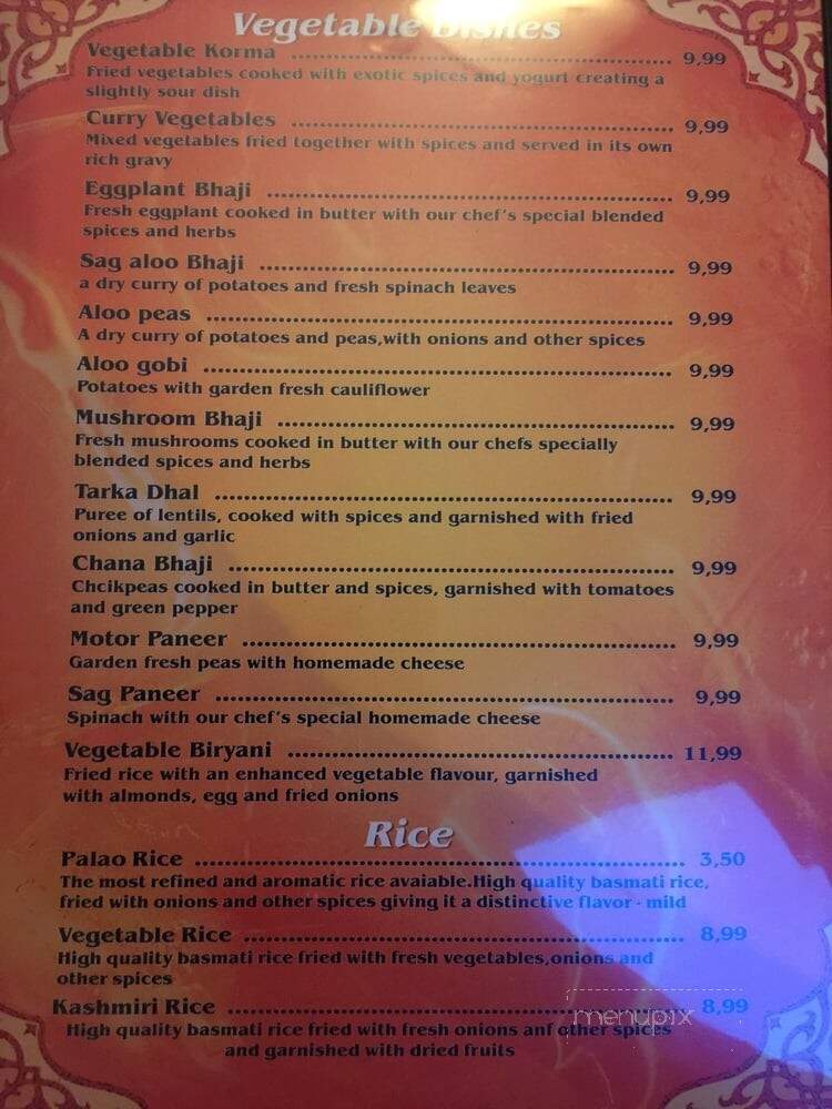 Saveur De L'Inde - Quebec, QC menu_pic