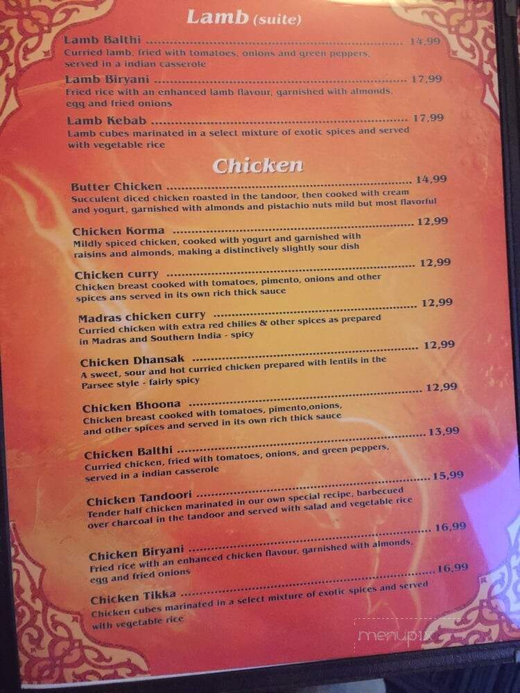 Saveur De L'Inde - Quebec, QC menu_pic