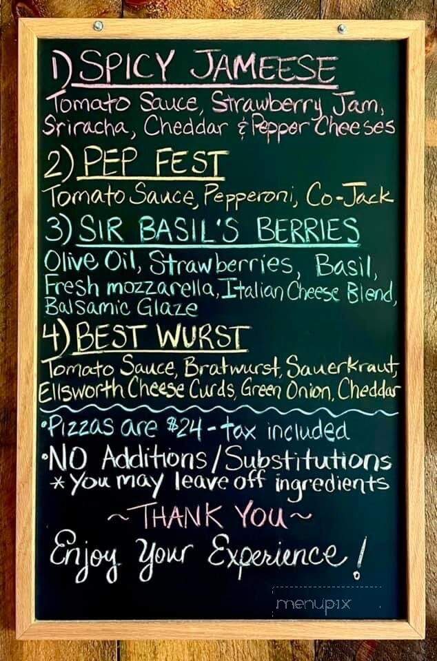 Sawmill Pizza & Brew Shed - Clear Lake, WI menu_pic
