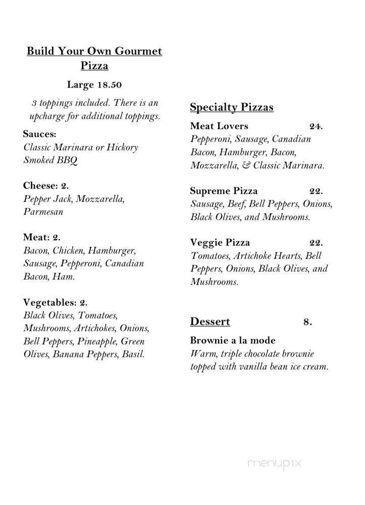 Harbor Grille - Graford, TX menu_pic