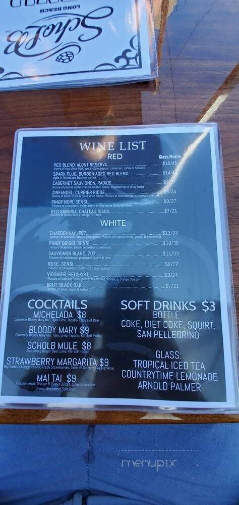 Scholb Premium Ales - Long Beach, CA menu_pic