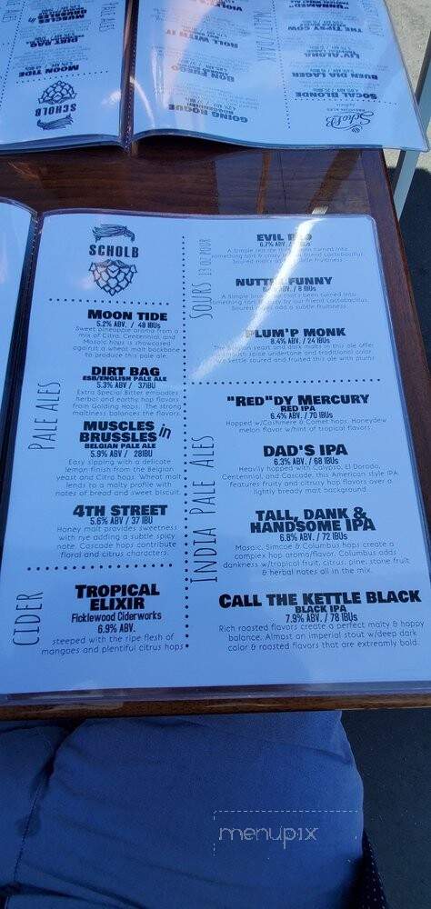 Scholb Premium Ales - Long Beach, CA menu_pic
