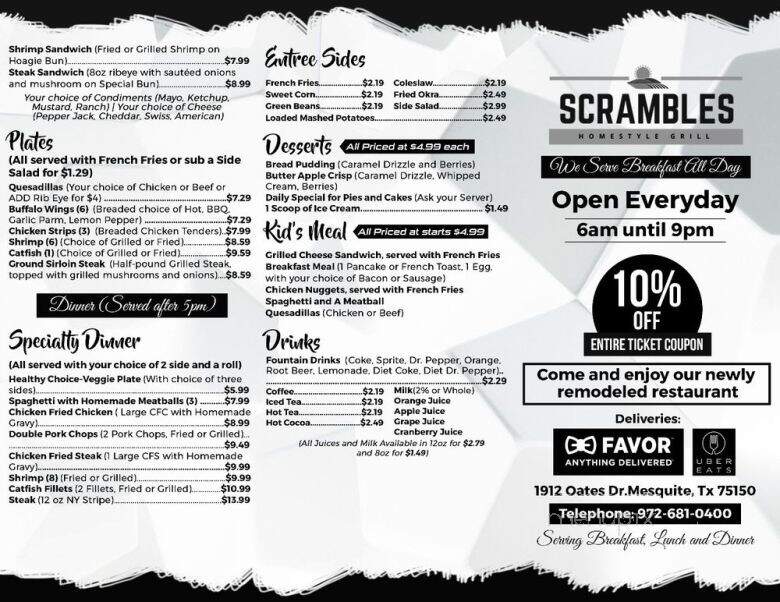 Scrambles Omelette Grill - Mesquite, TX
