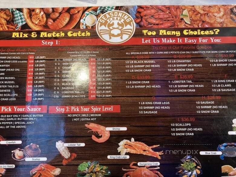 Seasoning Crab - Murfreesboro, TN menu_pic