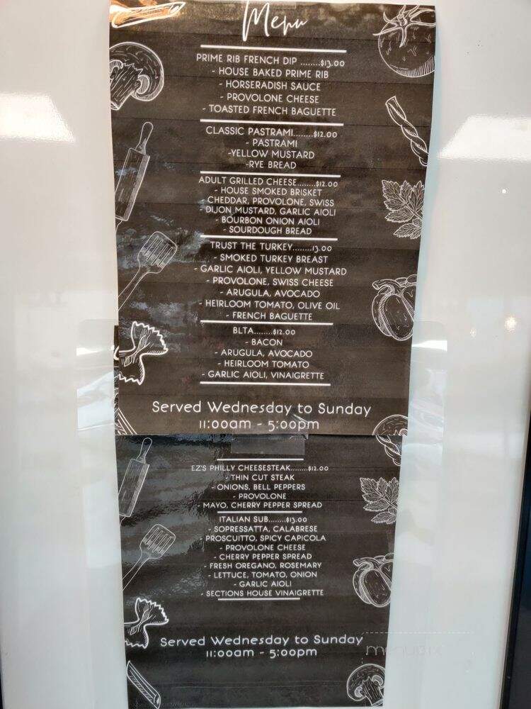 Sections Fine Meats - Costa Mesa, CA menu_pic
