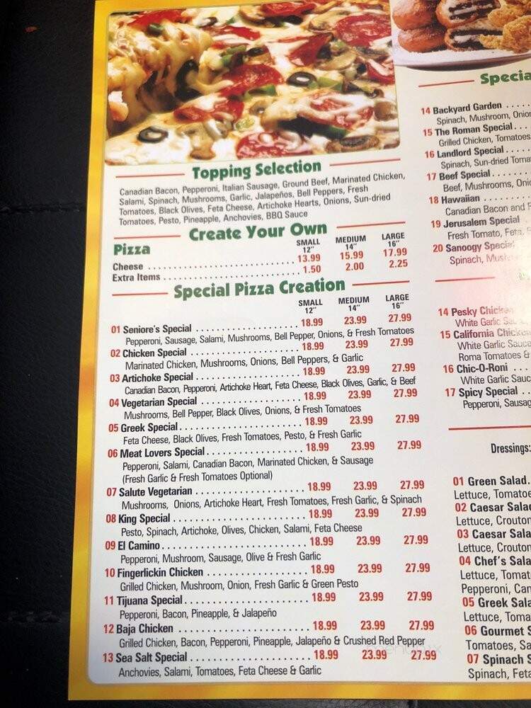 Seniore - San Francisco, CA menu_pic