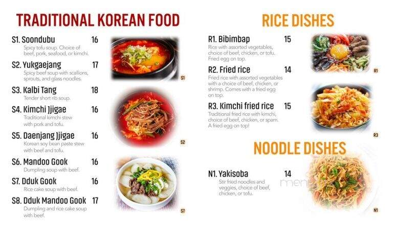 Seoul Grill - Beaverton, OR menu_pic