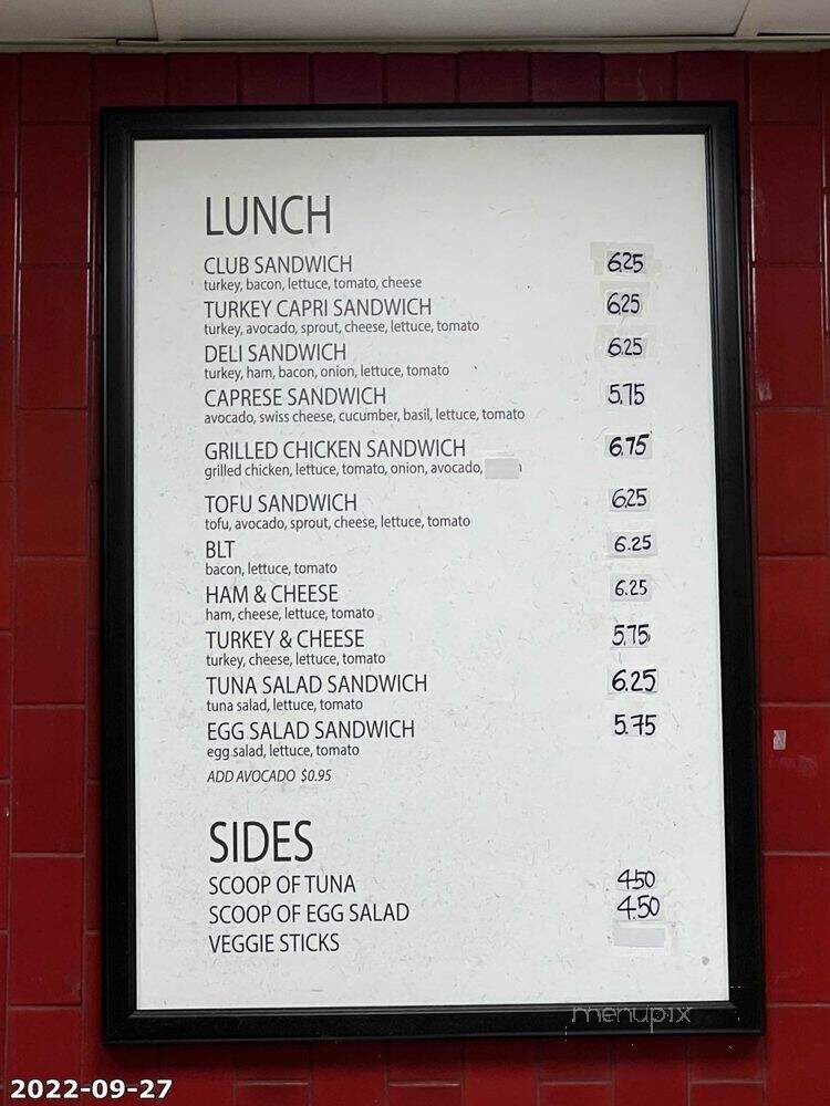 Seven Storeys Down - Torrance, CA menu_pic