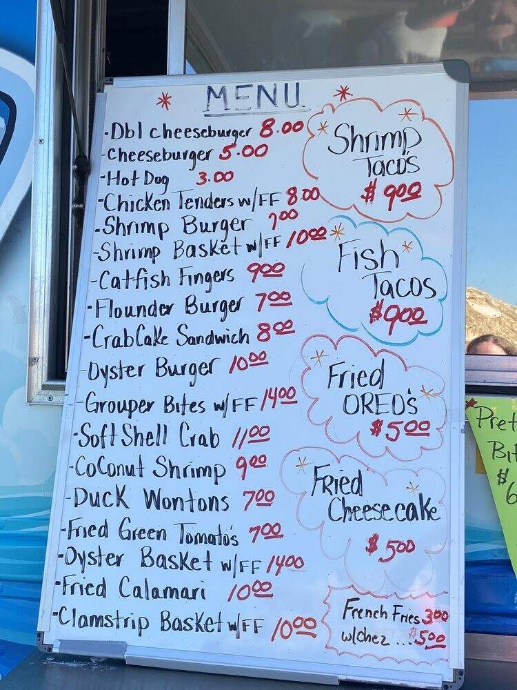 Shark Island Eats - Harkers Island, NC menu_pic